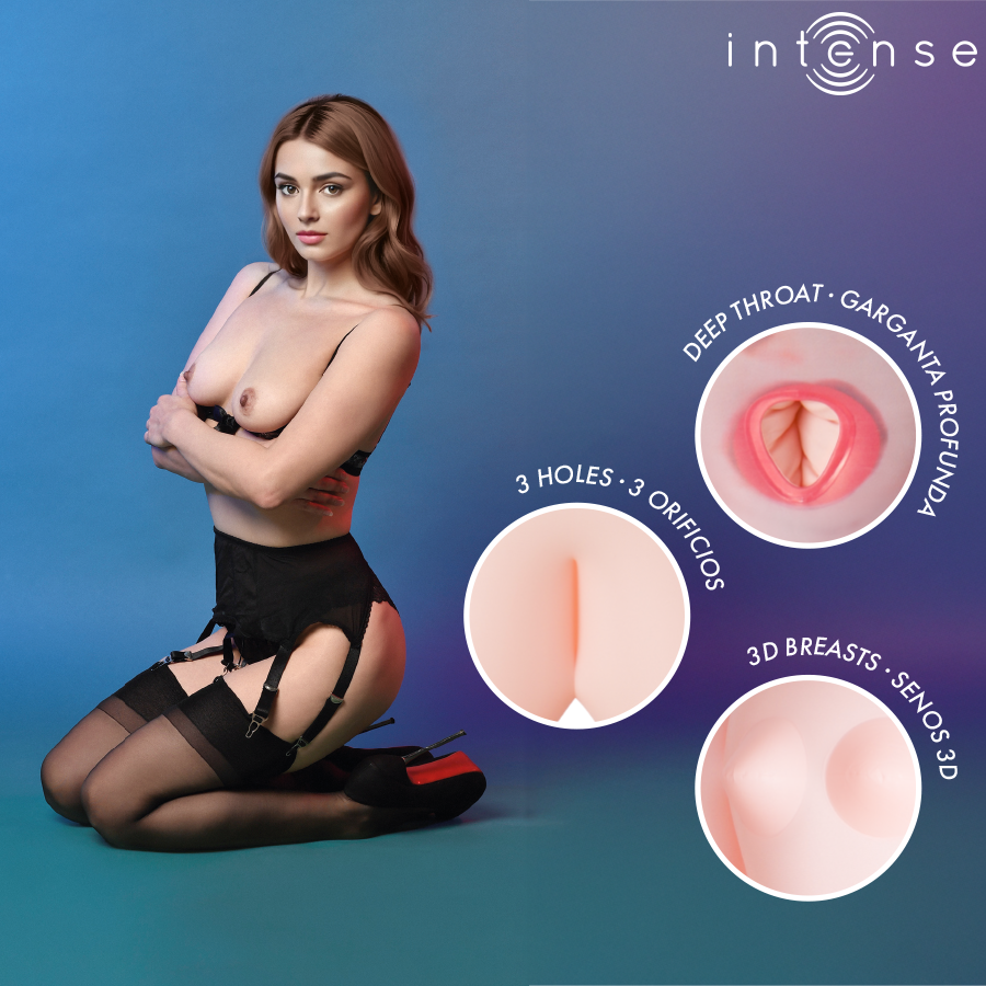 Poupée gonflable Monique trois orifices — INTENSE BODIES & MASTURBATORS