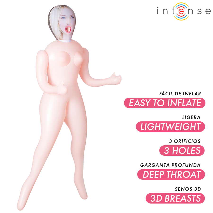 Poupée gonflable Ingrid à trois orifices — INTENSE BODIES & MASTURBATORS