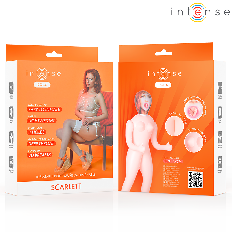 Poupée gonflable Scarlett aux trois orifices — INTENSE BODIES & MASTURBATORS
