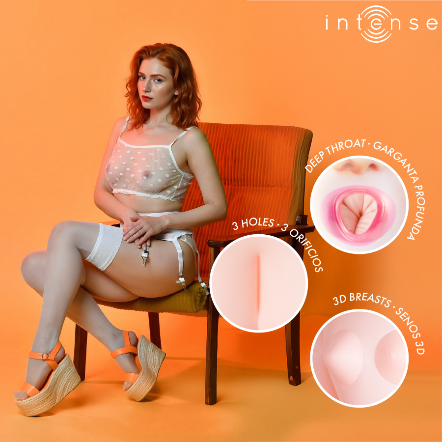 Poupée gonflable Scarlett aux trois orifices — INTENSE BODIES & MASTURBATORS