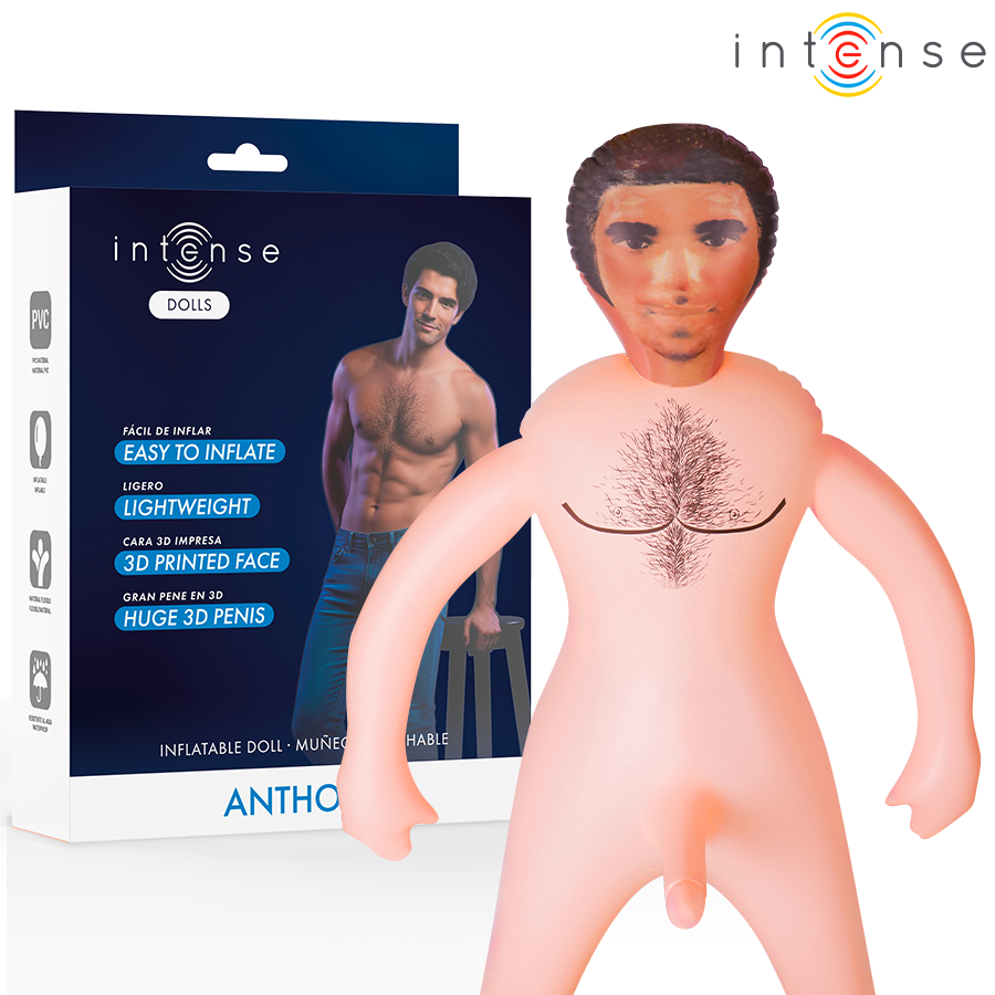 Poupée gonflable masculine Anthony avec pénis 3D — INTENSE BODIES & MASTURBATORS