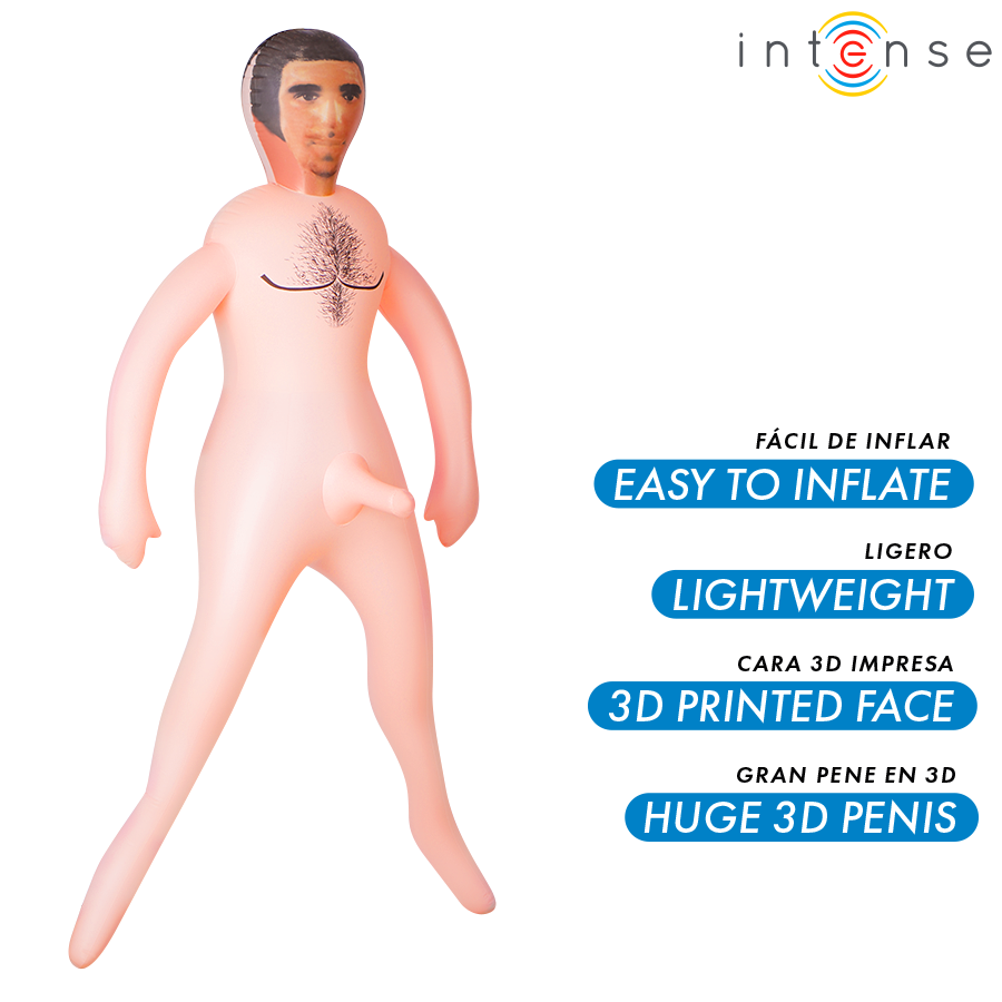 Poupée gonflable masculine Anthony avec pénis 3D — INTENSE BODIES & MASTURBATORS
