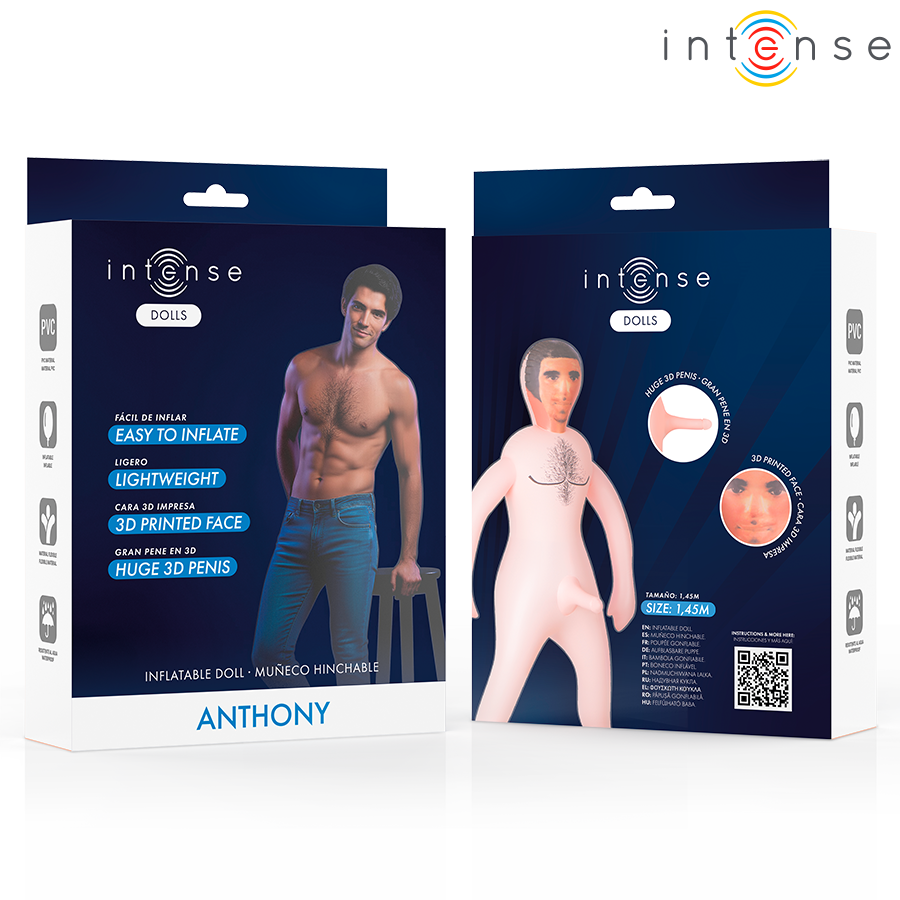 Poupée gonflable masculine Anthony avec pénis 3D — INTENSE BODIES & MASTURBATORS