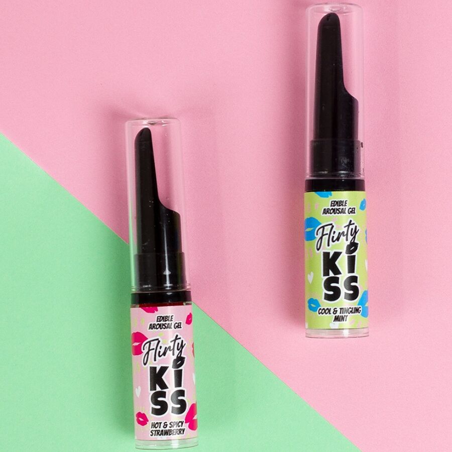 Duo di gel baci caldo-freddo fragola e menta — SECRETPLAY COSMETIC