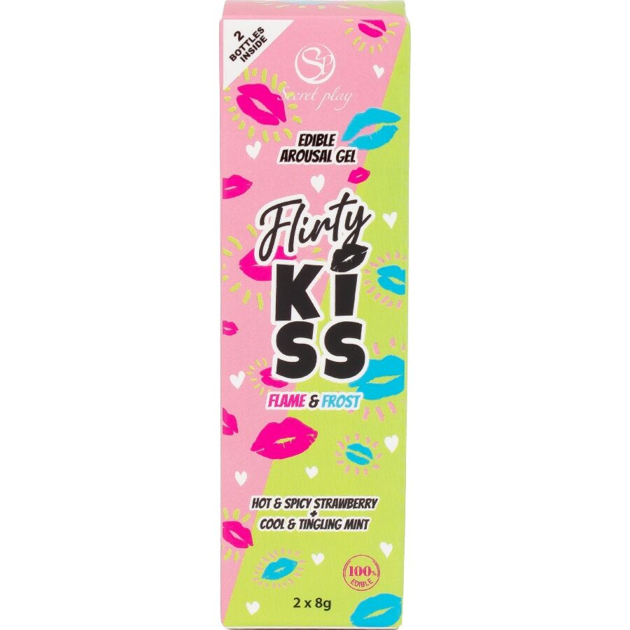 Duo di gel baci caldo-freddo fragola e menta — SECRETPLAY COSMETIC
