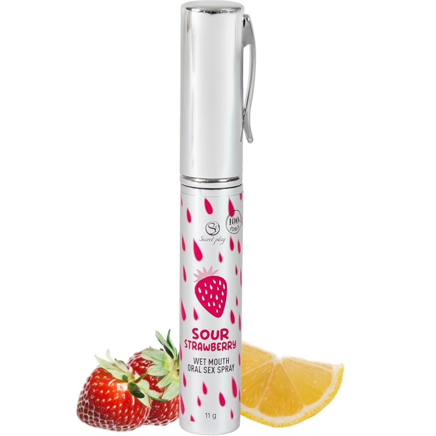 Spray buccal et gorge parfum fraise acidulée — SECRETPLAY COSMETIC