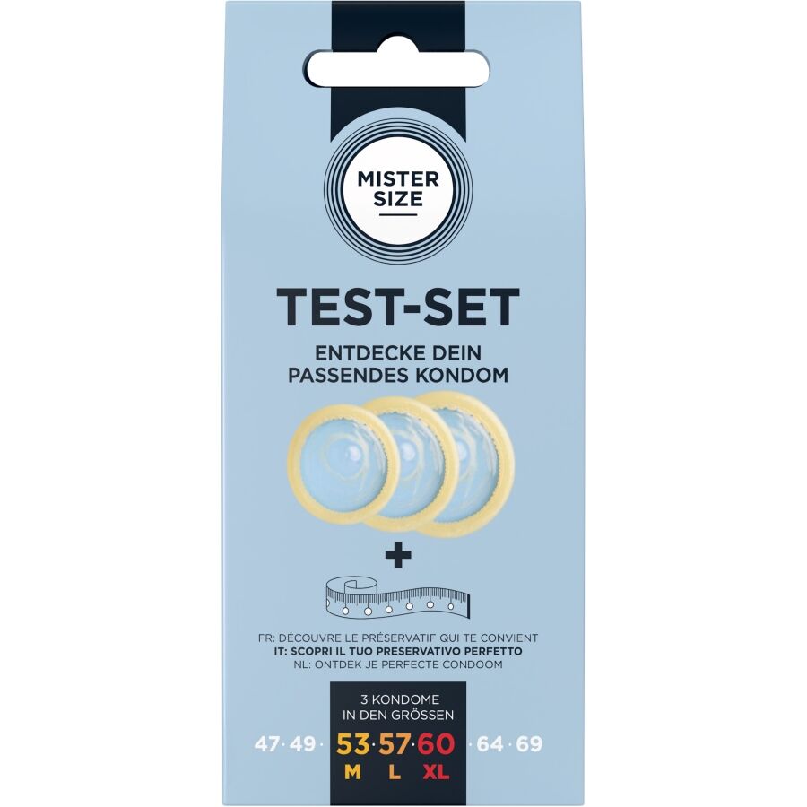 Kit découverte tailles de préservatifs 53, 57, 60 mm — MISTER SIZE