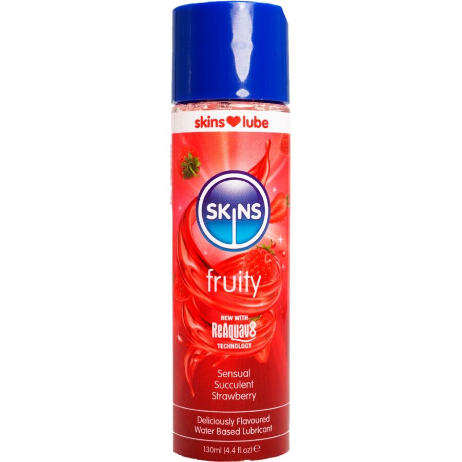 Lubrifiant fruité à base d'eau fraise 130 ml — SKINS