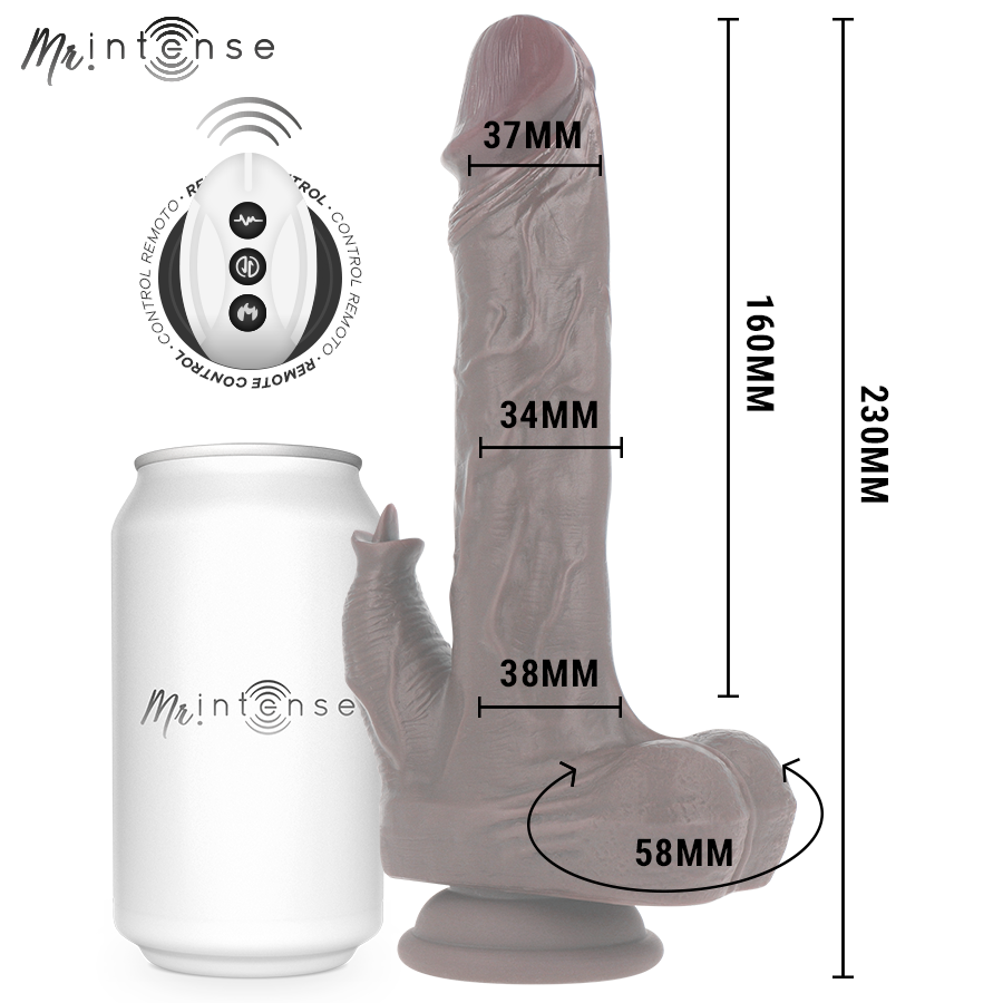 Vibromasseur réaliste multifonction à mouvement de va-et-vient — MR. INTENSE HIGH TECH