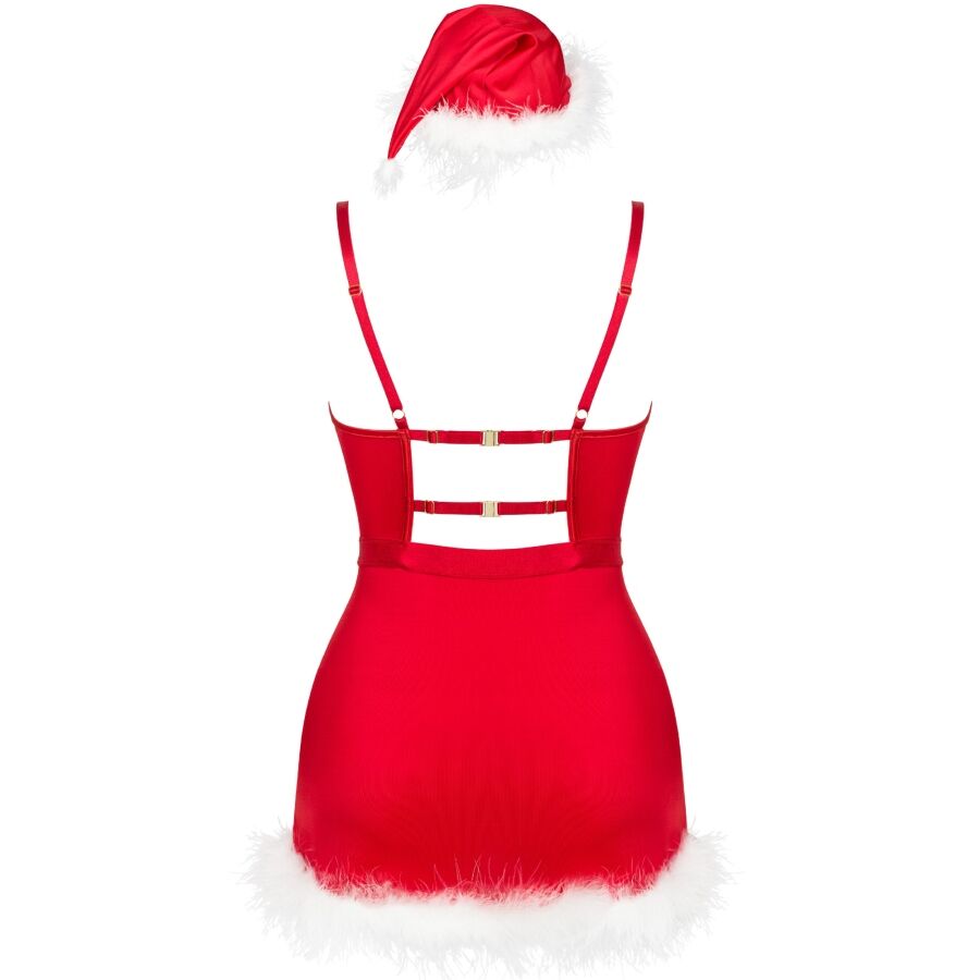 Ensemble de Noël séducteur haut, string et bonnet — LIVCO CORSETTI SETS