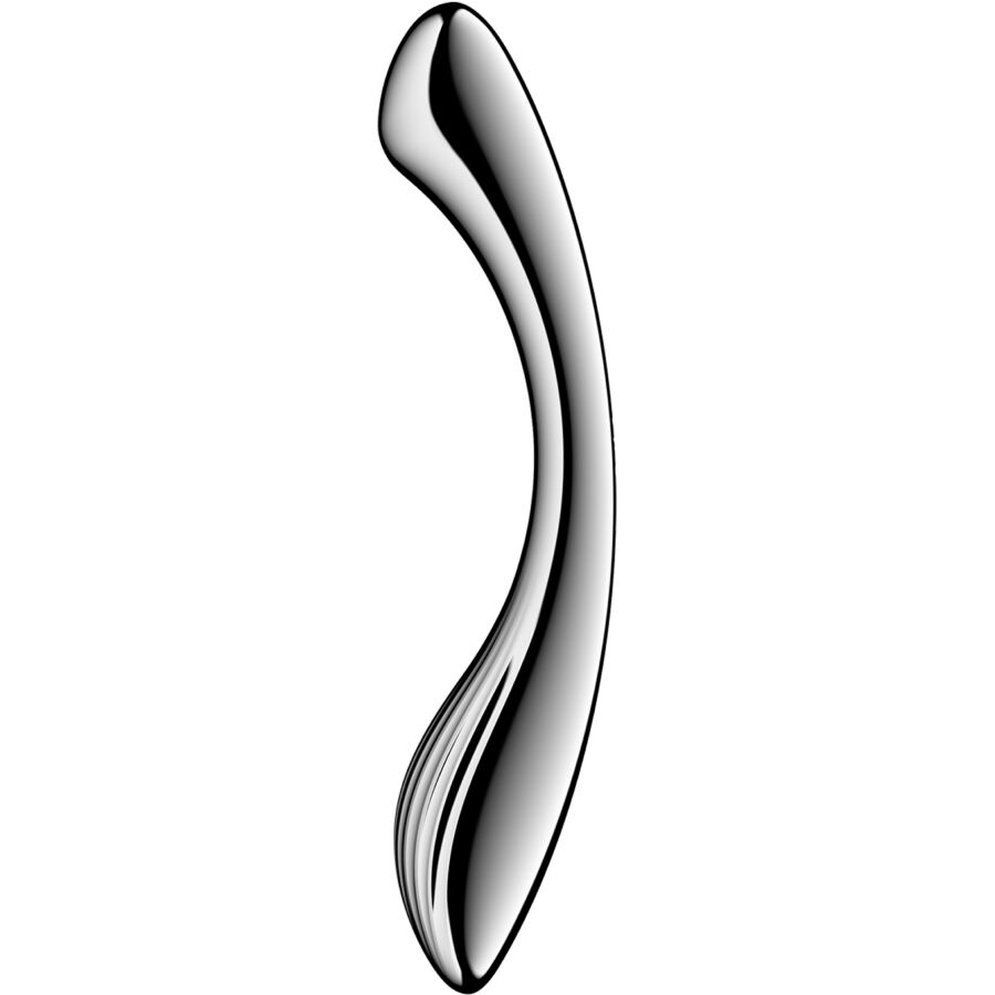 Godemiché double extrémité en acier inoxydable Pure Gravity 1 — SATISFYER