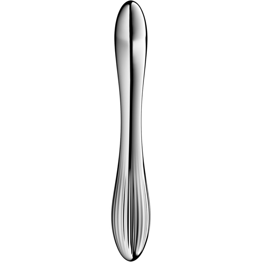 Godemiché double extrémité en acier inoxydable Pure Gravity 1 — SATISFYER