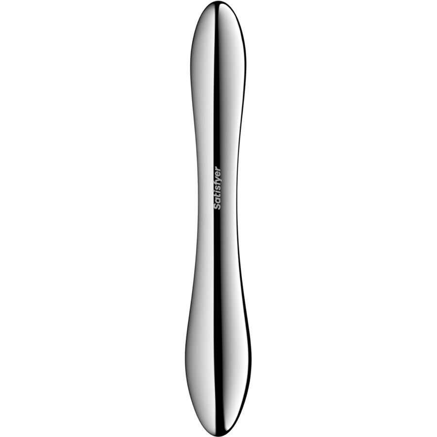 Godemiché double extrémité en acier inoxydable Pure Gravity 1 — SATISFYER