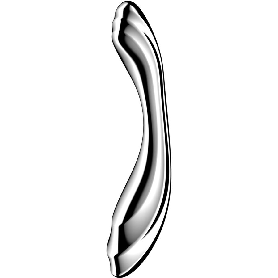 Godemichet double extrémité en acier inoxydable Pure Gravity 2 — SATISFYER DILDO