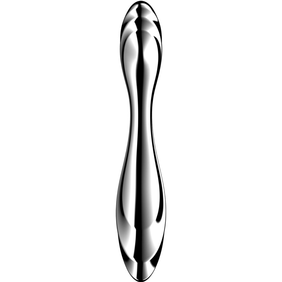 Godemichet double extrémité en acier inoxydable Pure Gravity 2 — SATISFYER DILDO