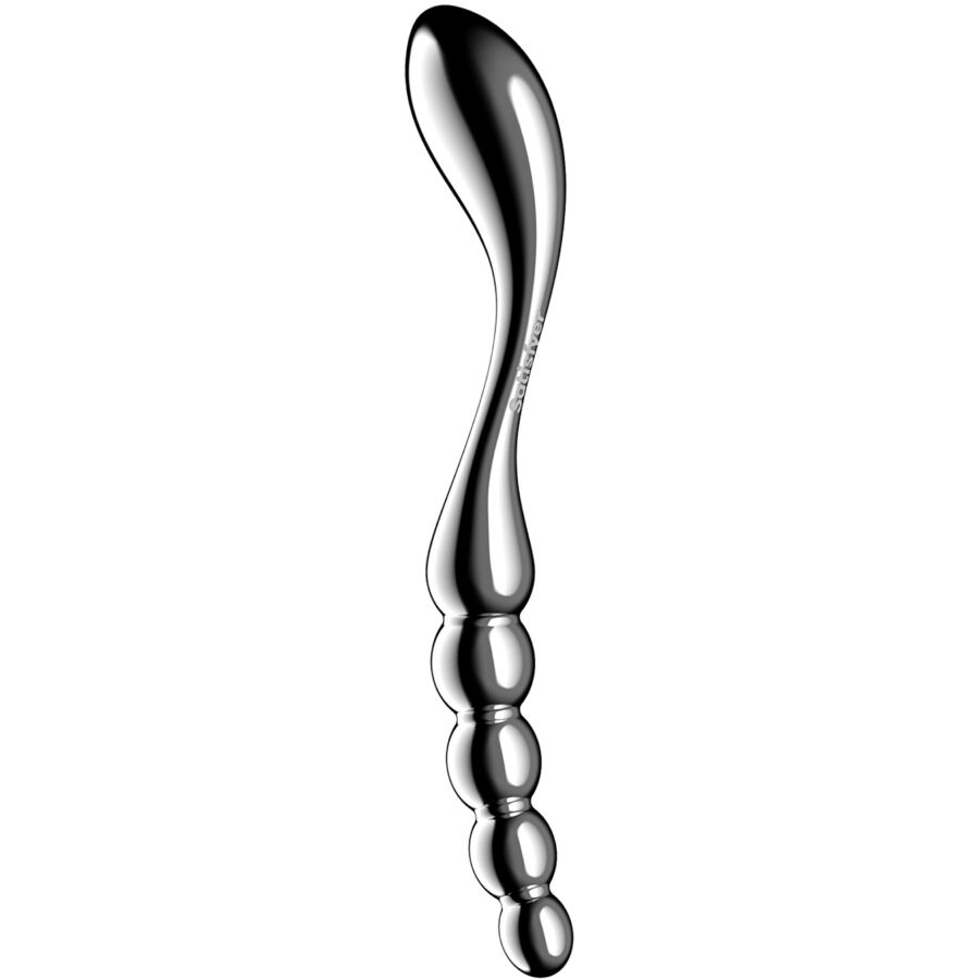 Gode double en acier inoxydable Star Force 1 — SATISFYER DILDO