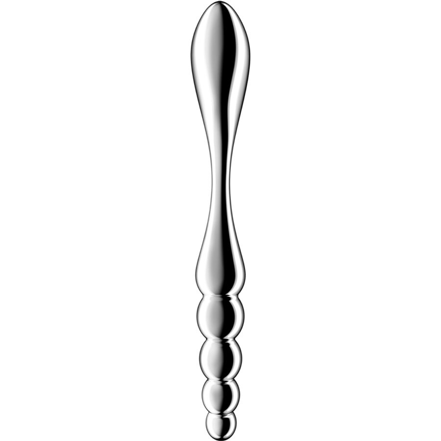 Gode double en acier inoxydable Star Force 1 — SATISFYER DILDO