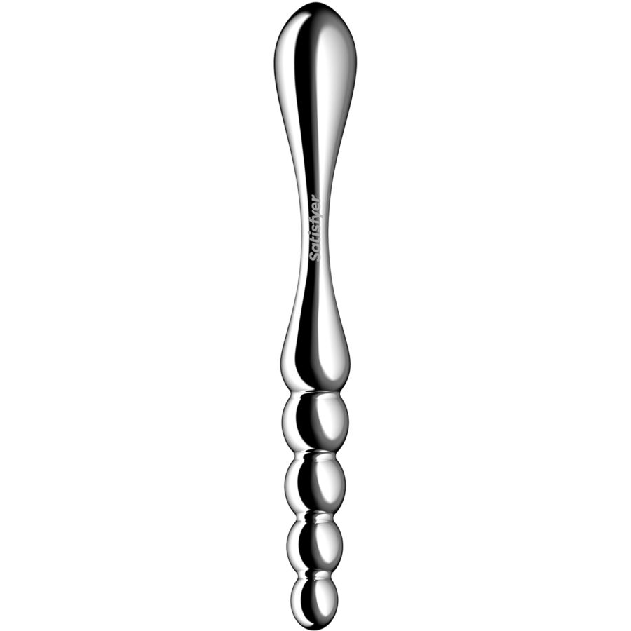 Gode double en acier inoxydable Star Force 1 — SATISFYER DILDO