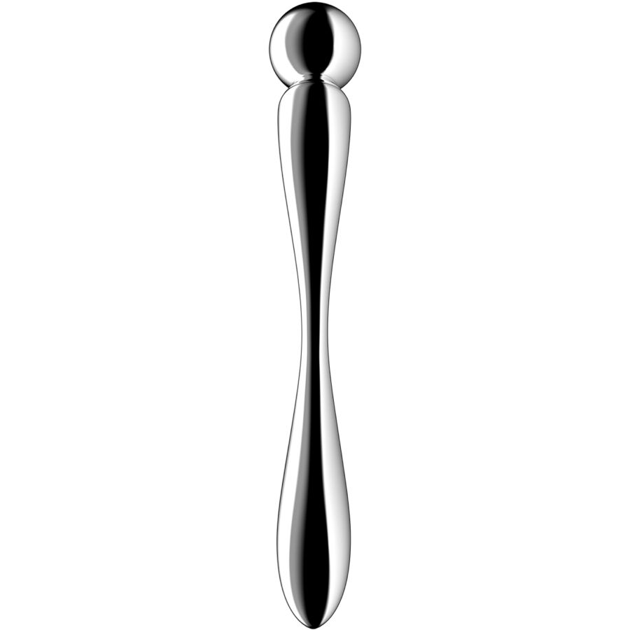 Godemichet double en acier inoxydable — SATISFYER DILDO
