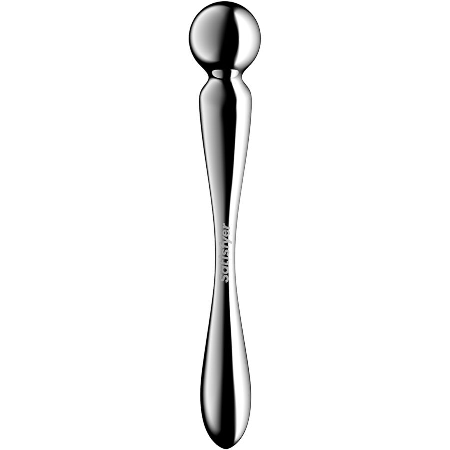 Godemichet double en acier inoxydable — SATISFYER DILDO