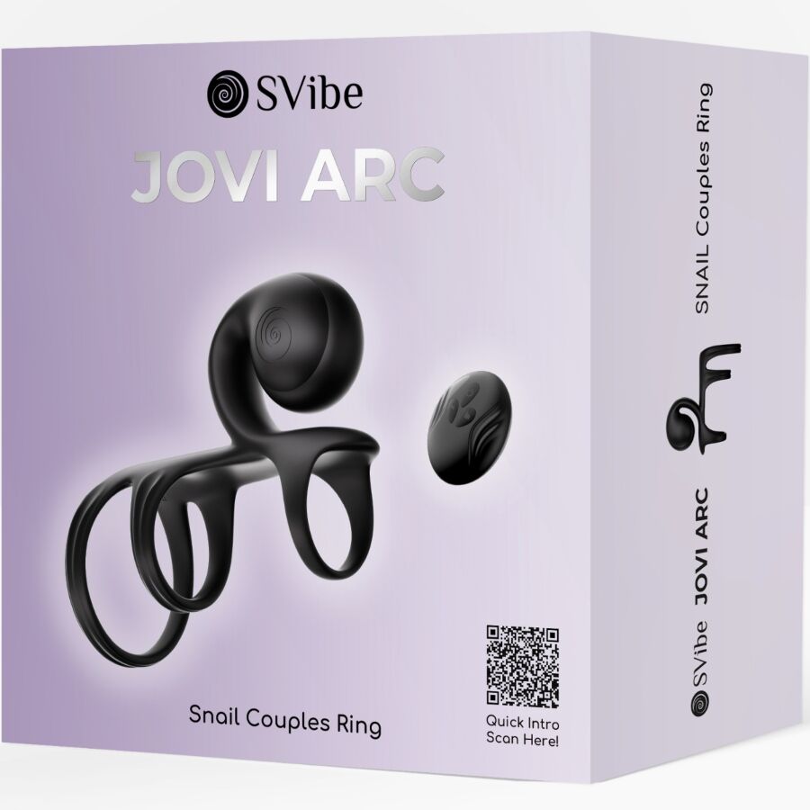 Anneau de couple vibrant Jovi Arc avec télécommande — SNAIL VIBE