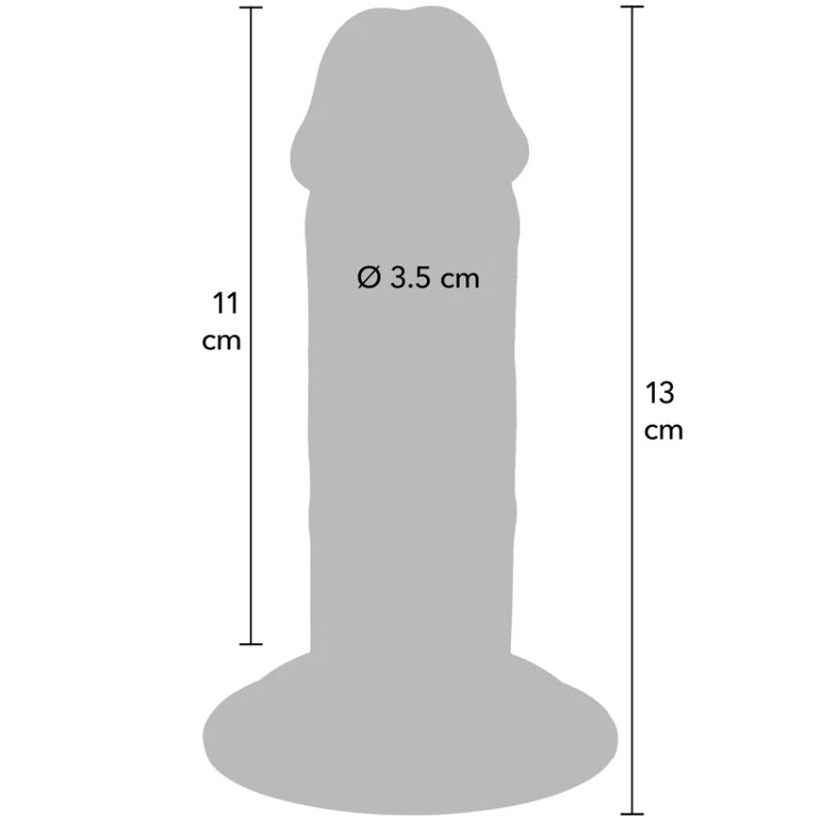 Pénis de luxe épais double densité 13 cm — GET REAL