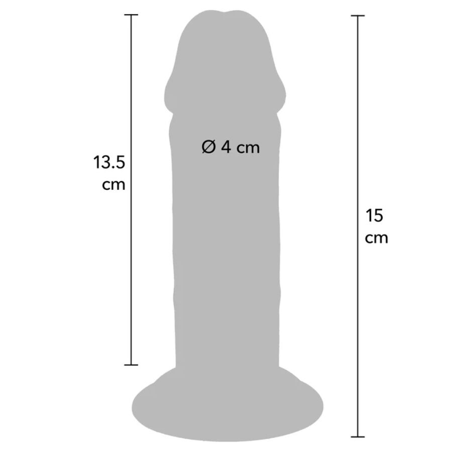 Godemichet extra-épais double densité Vital Skin 15 cm — GET REAL