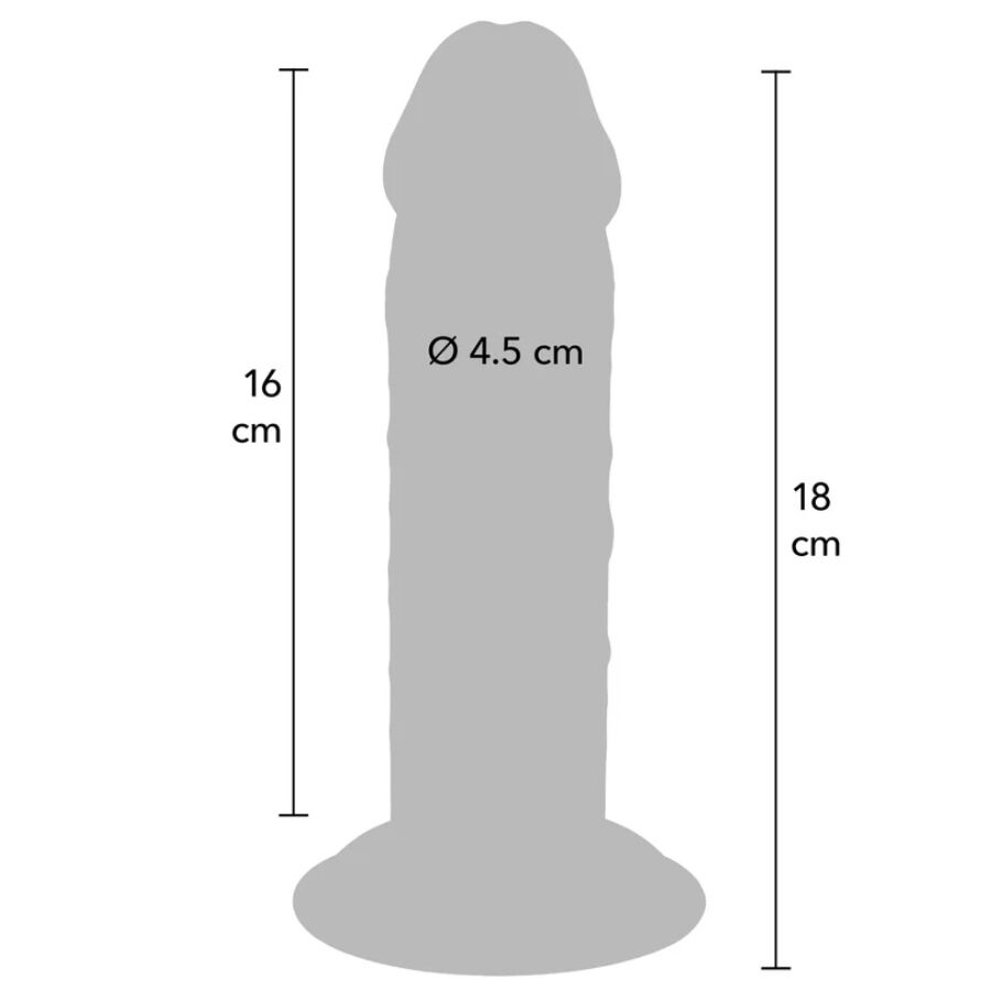Godemichet extra-épais double densité 18 cm — GET REAL