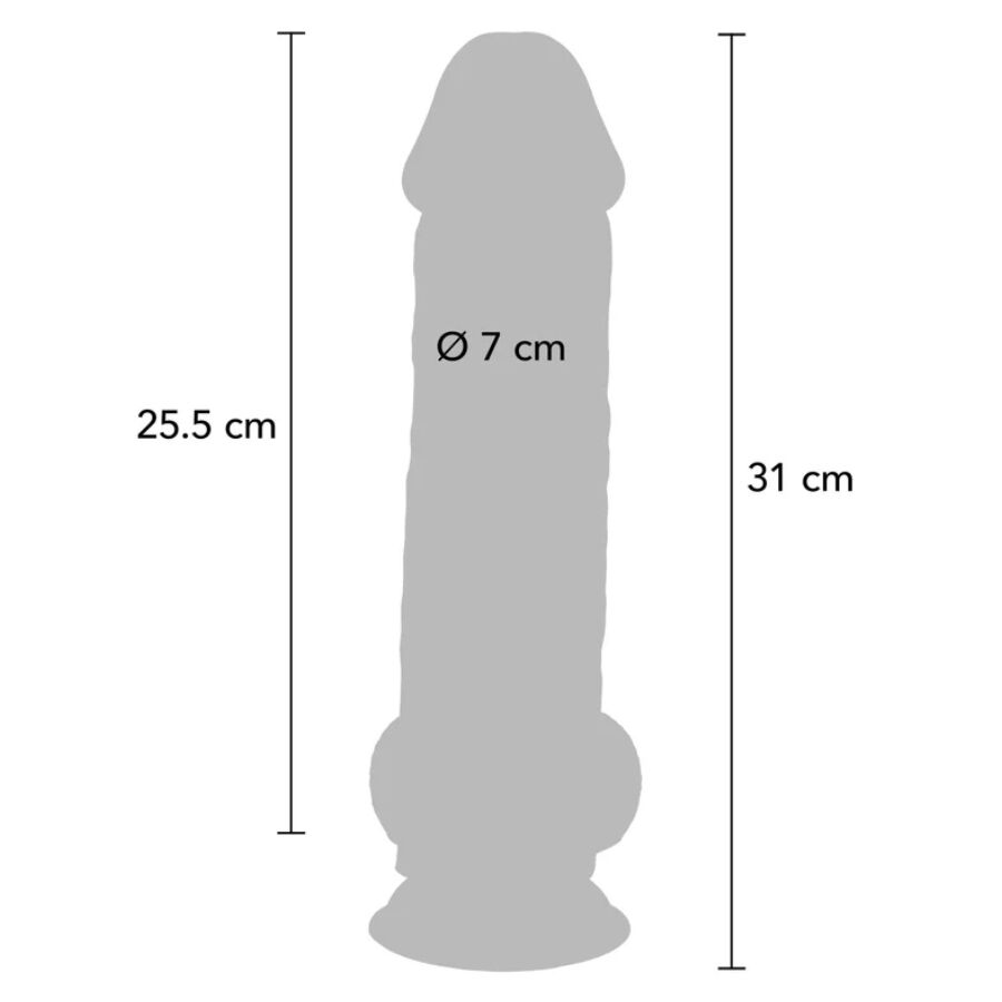 Pénis réaliste extra-épais avec testicules — GET REAL