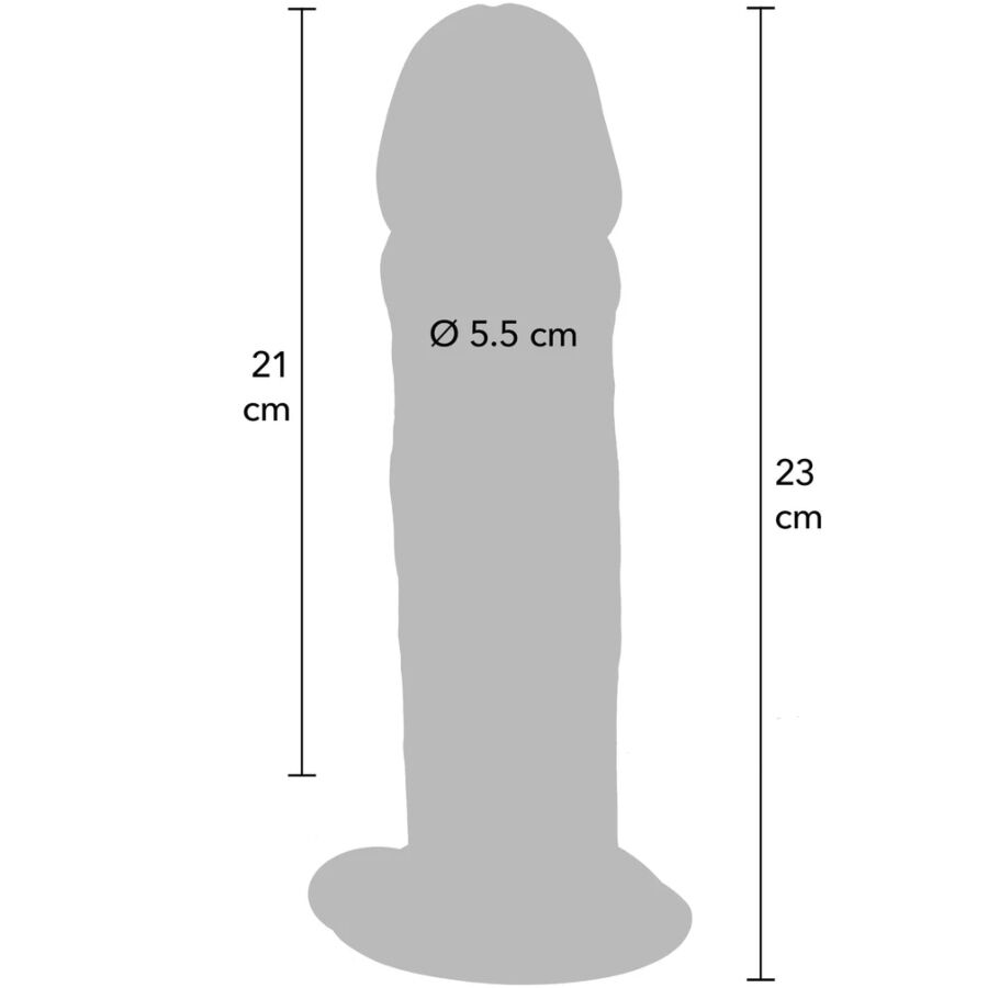 Godemichet de luxe extra-épais double densité 23 cm — GET REAL