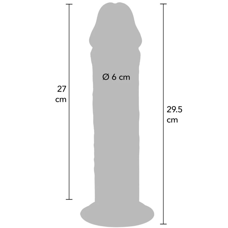 Godemichet extra-épais double densité 29,5 cm — GET REAL