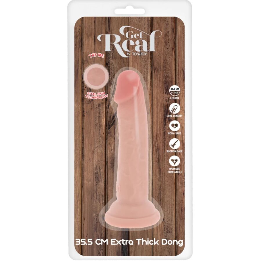 Godemichet extra-épais double densité 35,5 cm — GET REAL