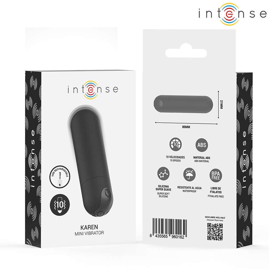 Stimulateur vibrant rechargeable Karen Mini — INTENSE FUN TOYS