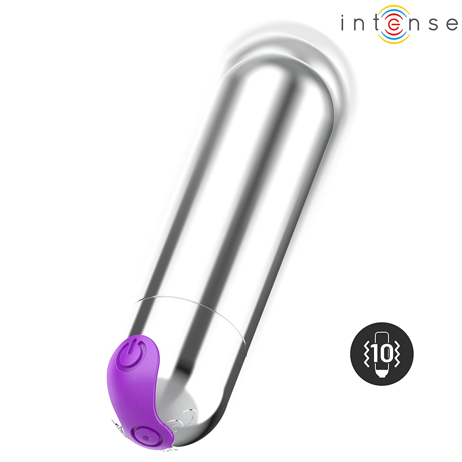 Mini vibromasseur rechargeable Karen argent — INTENSE FUN TOYS