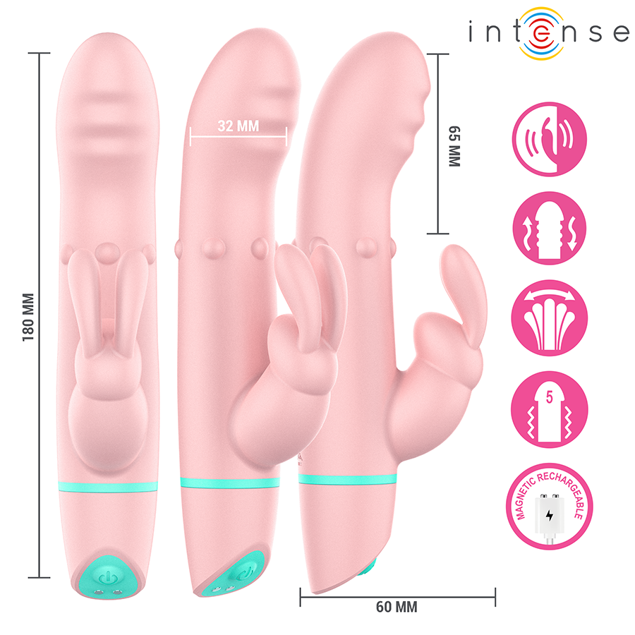 Stimulateur Alvin Rabbit vibrant à roulement et oscillation — INTENSE HIGH TECH