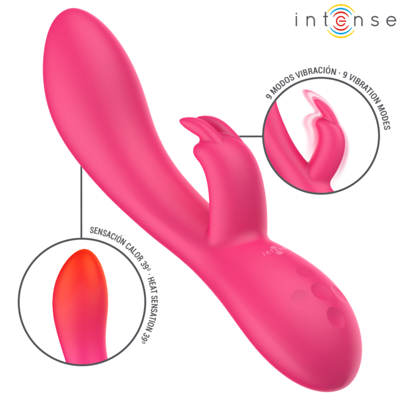 Stimulateur lapin chauffant vibrant — INTENSE HIGH TECH