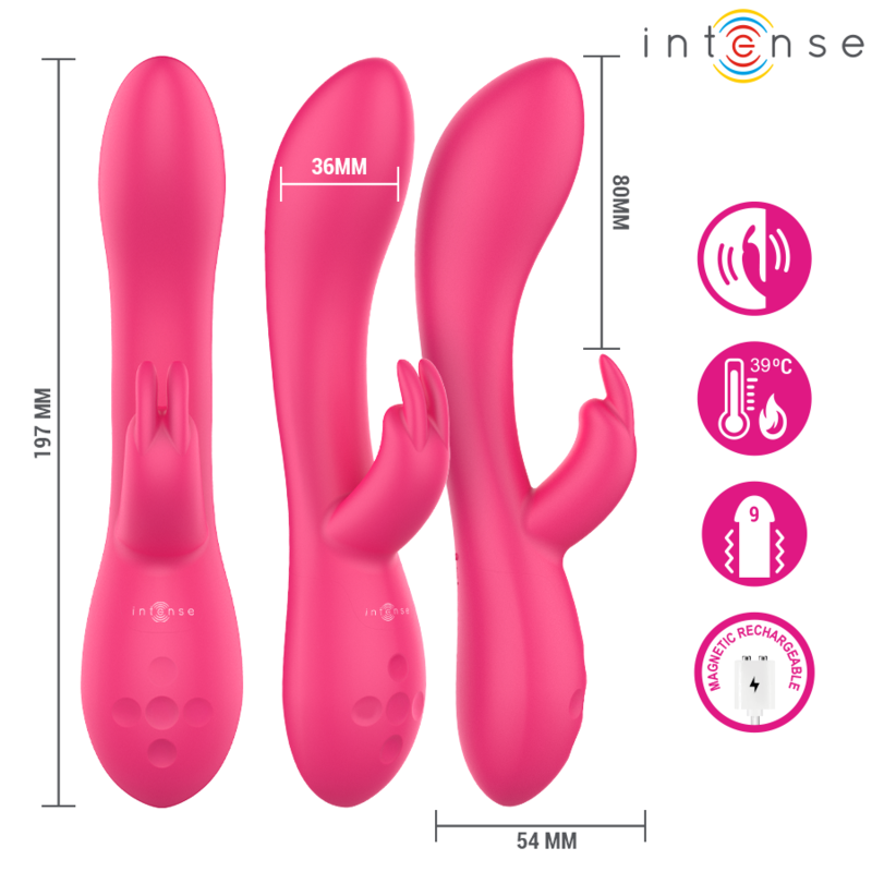 Stimulateur lapin chauffant vibrant — INTENSE HIGH TECH