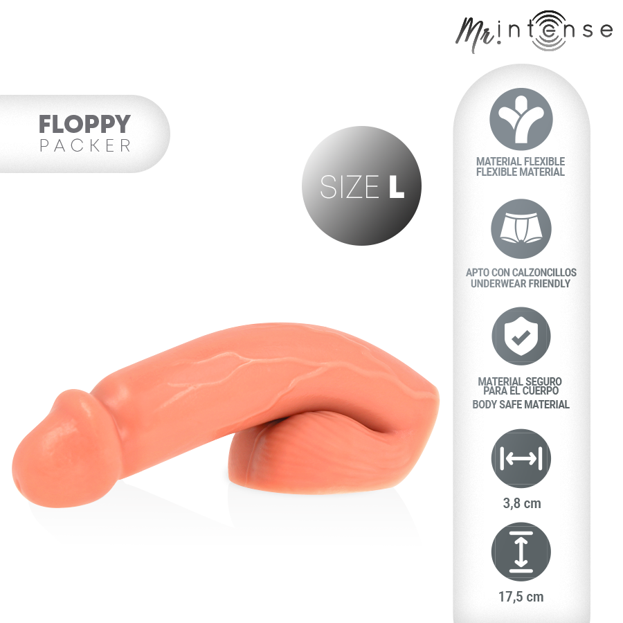Packer réaliste ultra-doux avec testicules — MR. INTENSE DILDOS