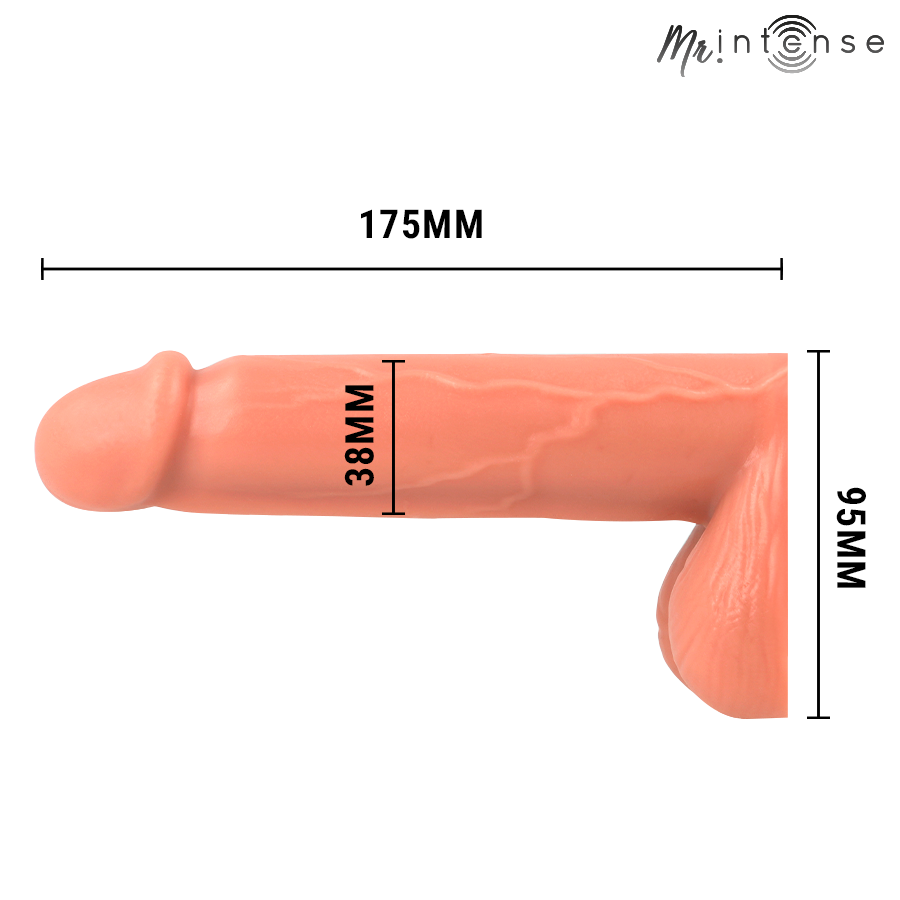 Packer réaliste ultra-doux avec testicules — MR. INTENSE DILDOS