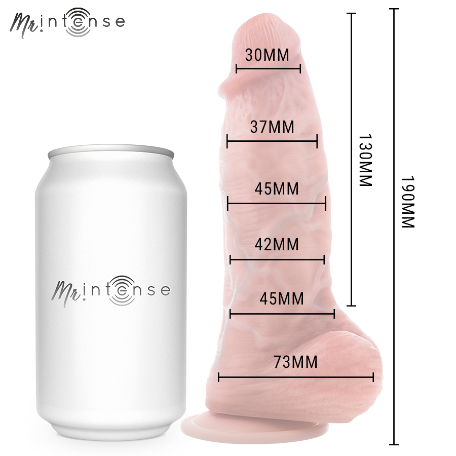 Petit godemichet réaliste Spencer en silicone 19 cm — MR. INTENSE DILDOS
