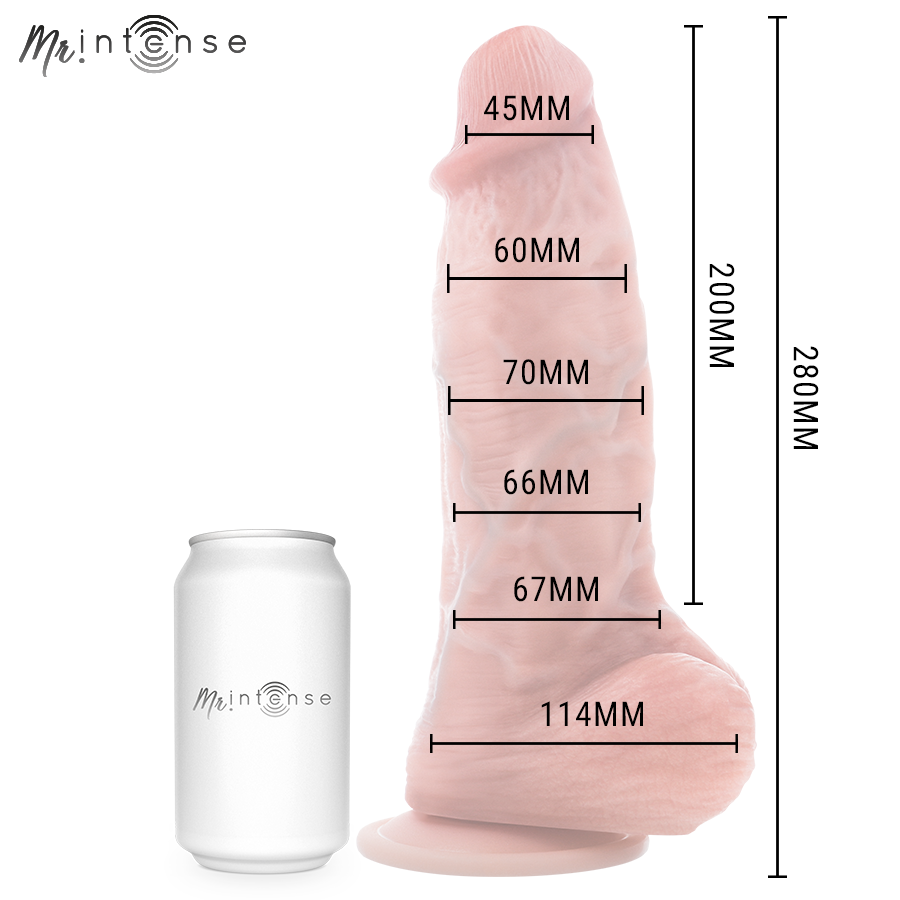 Godemichet extra-large ultra-réaliste avec testicules et ventouse 28 cm — MR. INTENSE DILDOS