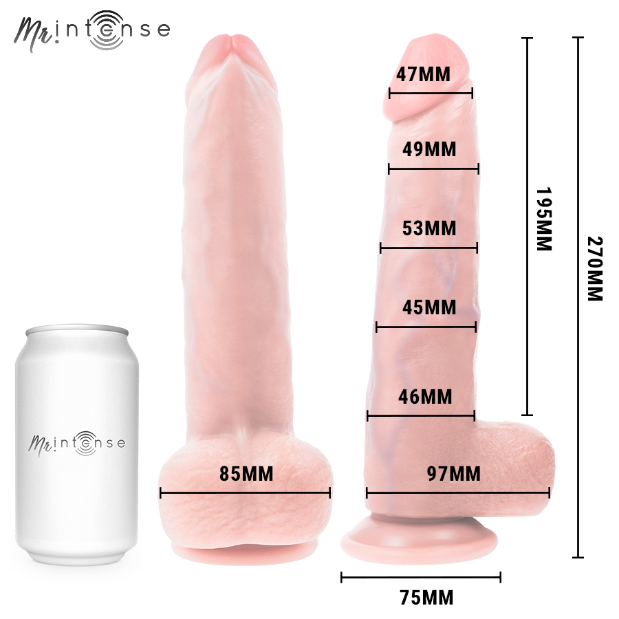 Godemichet réaliste taille XL avec testicules — MR. INTENSE DILDOS