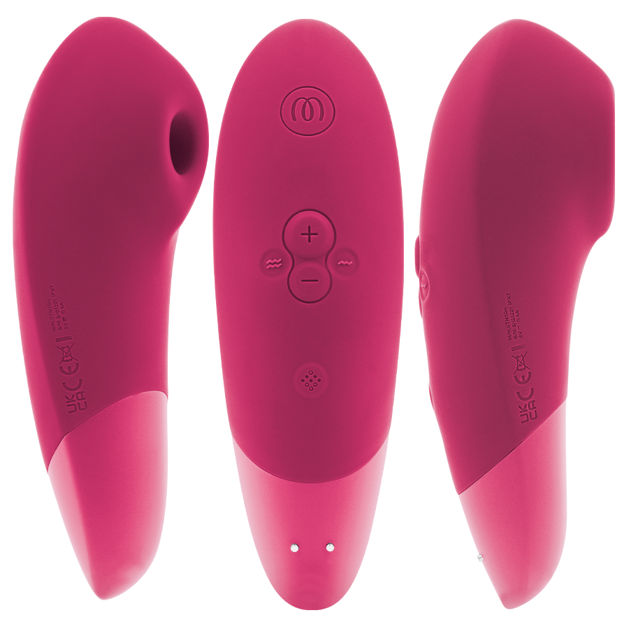 Stimulateur clitoridien 2-en-1 Pleasure Air et vibrations rose vibrant — WOMANIZER