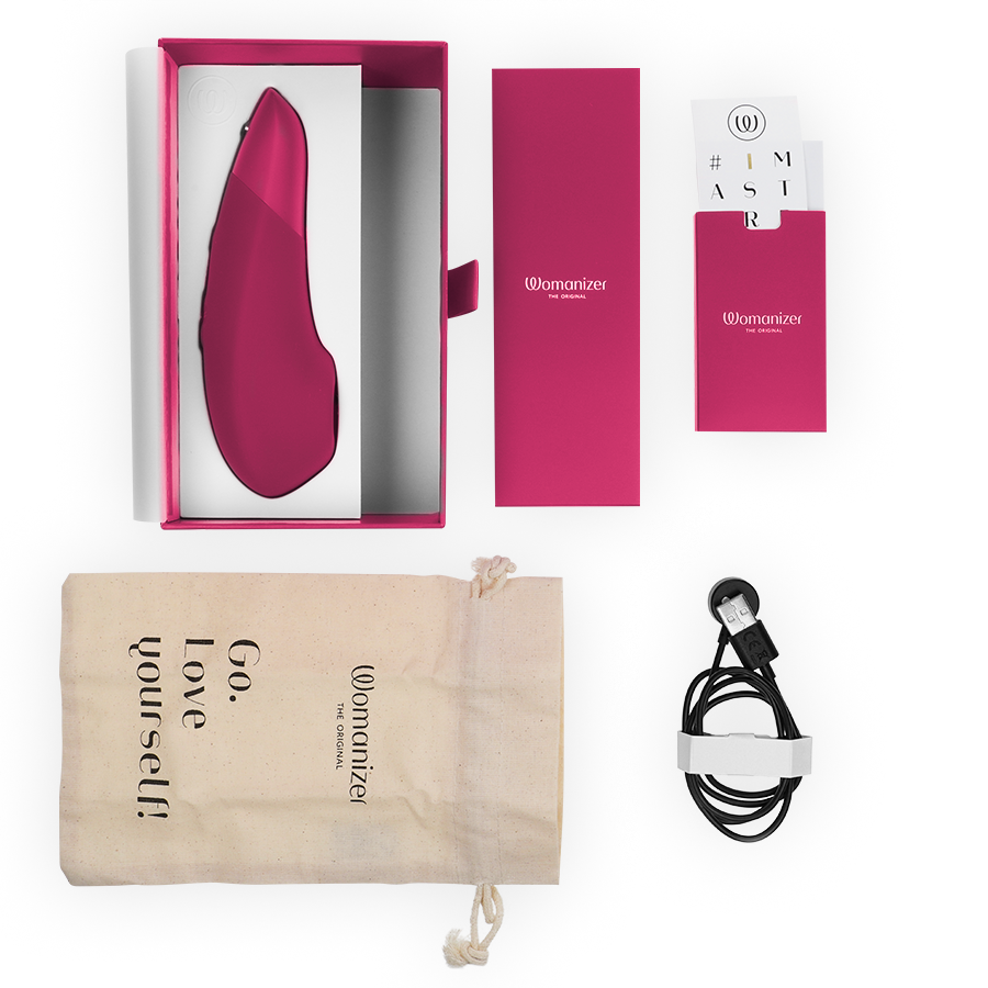 Stimulateur clitoridien 2-en-1 Pleasure Air et vibrations rose vibrant — WOMANIZER