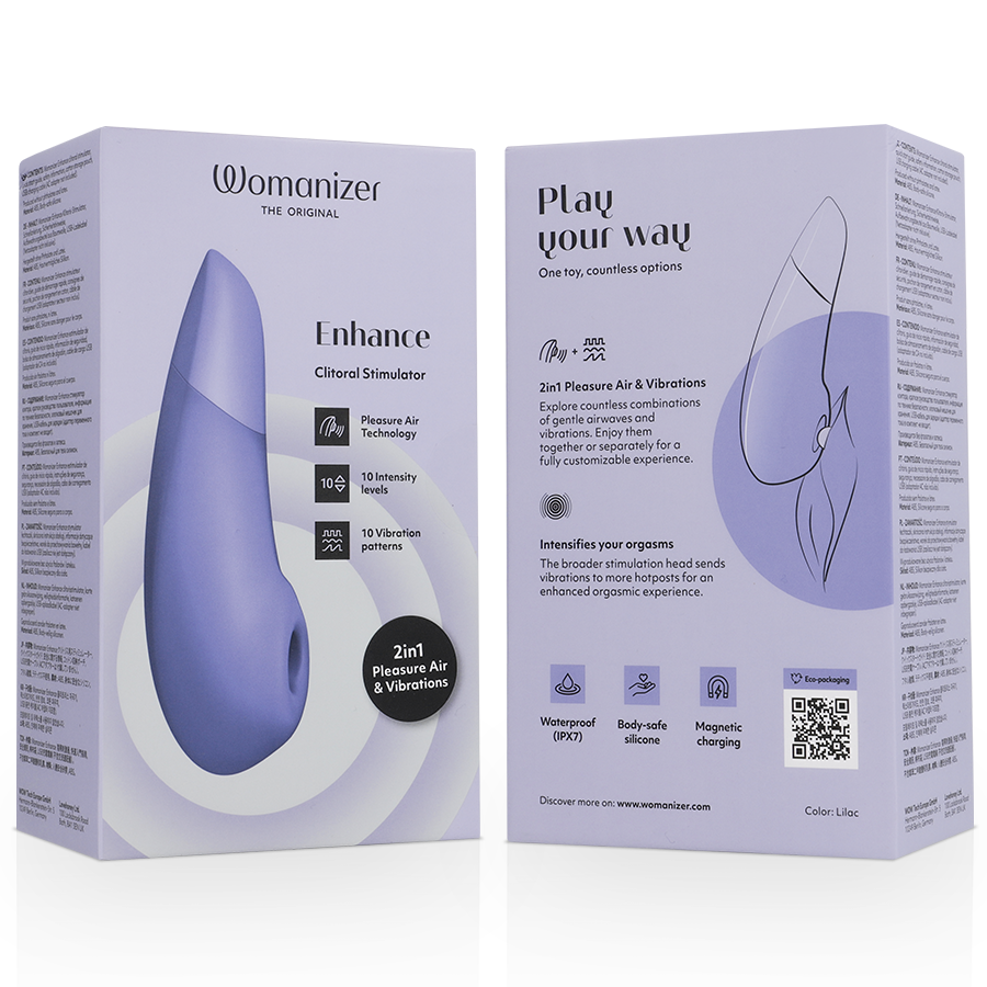 Stimulateur clitoridien 2-en-1 Pleasure Air et vibrations — WOMANIZER