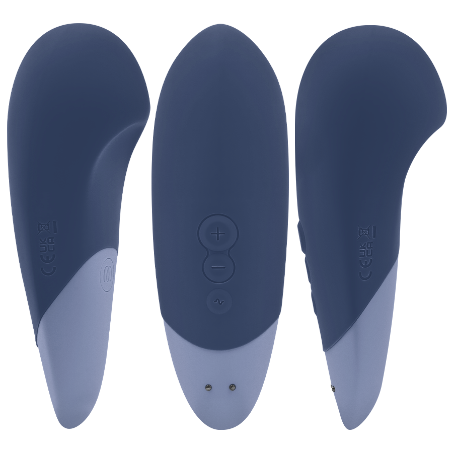 Vibromasseur posé silencieux bleu foncé — WOMANIZER