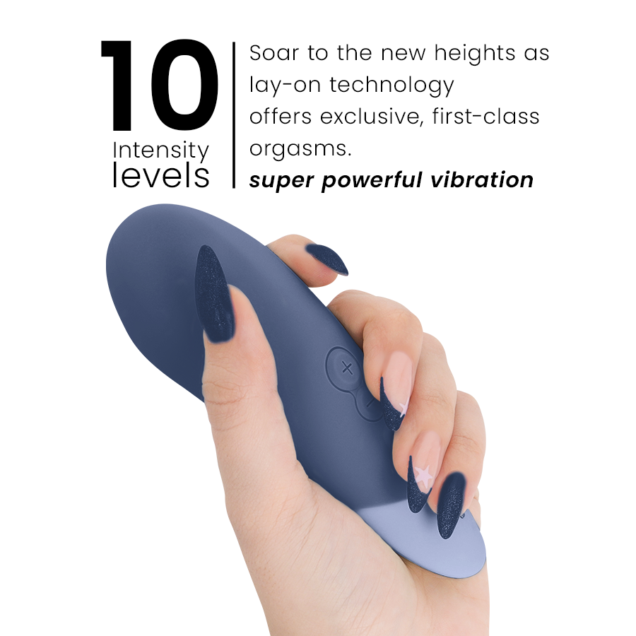 Vibromasseur posé silencieux bleu foncé — WOMANIZER