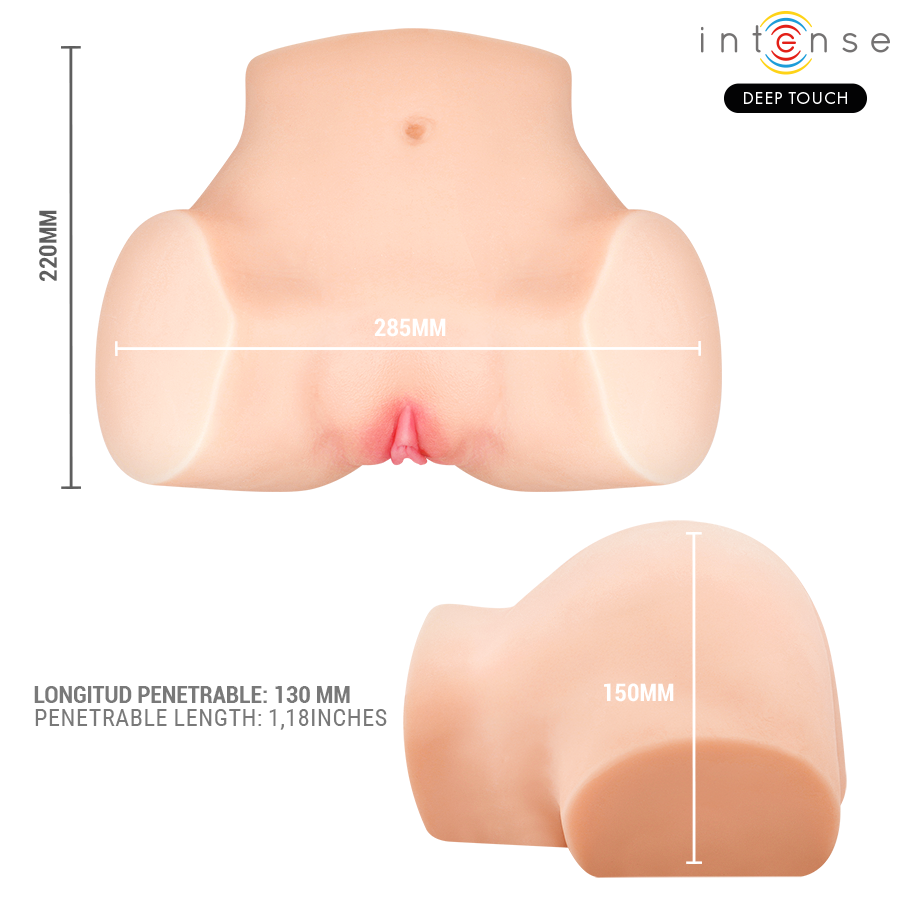 Realistischer Vaginal-Masturbator mit Saugfunktion, Wärme, Vibrationen & Audio — INTENSE BODIES & MASTURBATORS