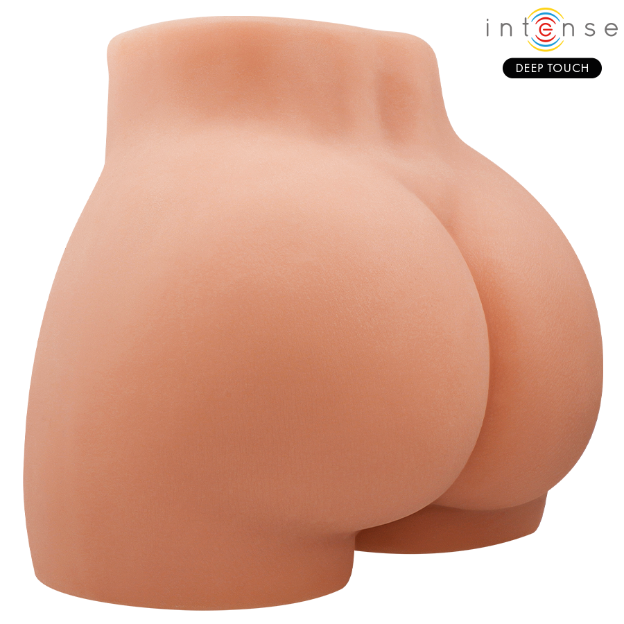 Torse masculin hyperréaliste avec godemichet vibrant et anus pénétrant, télécommande — INTENSE BODIES & MASTURBATORS
