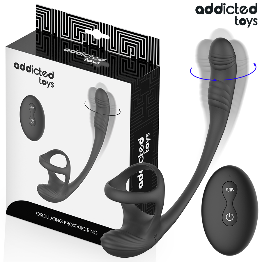 Plug anal vibrant avec ondulation 360° et stimulateur testiculaire — ADDICTED TOYS